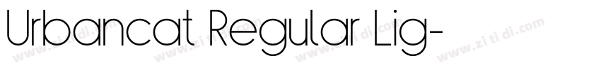 Urbancat Regular Lig字体转换
